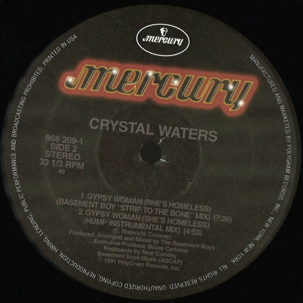520 868209 Polygram Crystal Waters Gypsy Women Shes Homeless Classics 895729