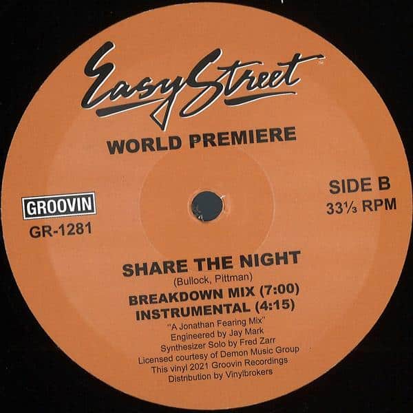 World Premiere - Share The Night GR-1281 Groovin Recordings