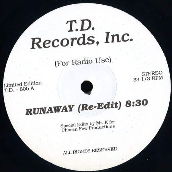 Mr. K Edits - Runaway / Shining TD805 T.D. Records
