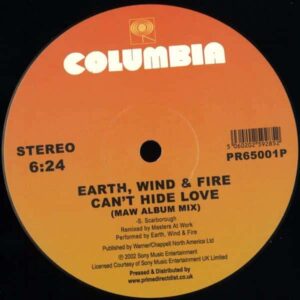Earth, Wind & Fire - Fantasy (shelter Dj Mix) / Can't Hide Love (maw Album Mix) PR65001P Columbia